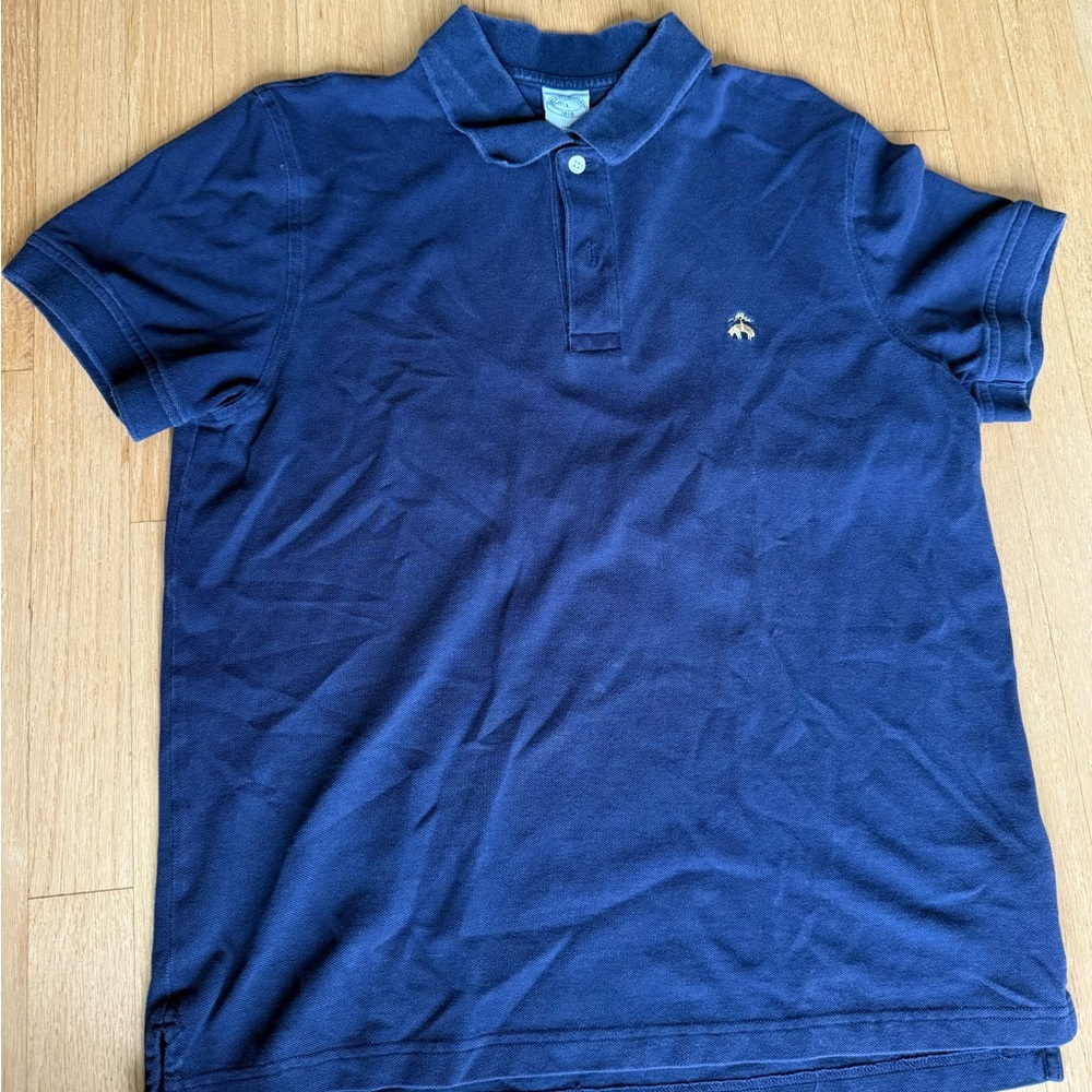 Brooks Brothers Blue Polo Shirt Classic Design